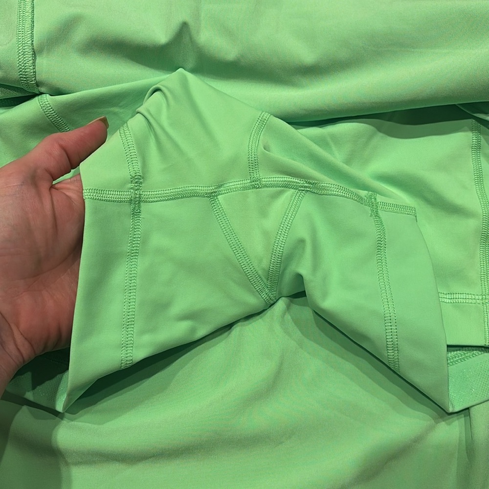 Lululemon Hotty Hot High-Rise Skirt Skort Long Scream Green Light 6 - Picture 14 of 16